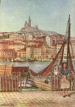 CPSM Marseille Colline De Notre Dame de La Garde illustrateur TANNER 1939