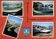 CPSM Marseille Capitale De La Provence tunnel sous le vieux port