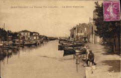 CPA Martigues La Venise Provencale Le Quai Marceau