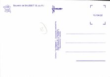 CPSM Souvenir De Sausset