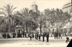 CPA Ollioules Cours Voltaire L'Eglise