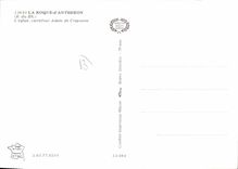 CPSM La Roque D'Antheron L'Eglise Carrefour Adam De Craponne