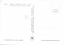 CPSM Lancon En Provence La Fontaine Dans Le Centre Du Village