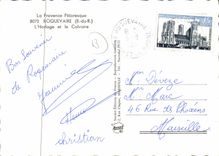 CPSM Roquevaire L'Horloge Et le Calvaire