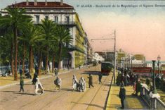 CPA Alger Boulevard De La Republique Et Square Bresson