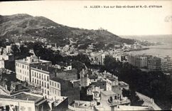 CPA Alger Vue Sur Bab El Oued Et notre dame D'Afrique