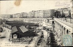 CPA Alger Le Boulevard De La République et l'escalier de la pêcherie