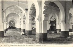 CPA Alger La Grande Mosquee Rue De La Marine intérieur