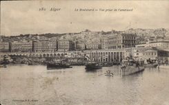 CPA Alger Le Boulevard Vue Prise De I'Amiraute
