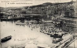 CPA Alger Vue Du Port Et De La Ville