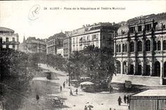 CPA Alger Place De La Republique Et Theatre Municipal