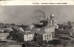 CPA Alger Notre Dame D'Afrique Et Le College Catholique