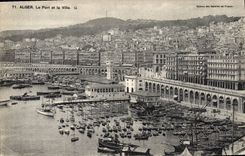 CPA Alger Le Port Et la Ville