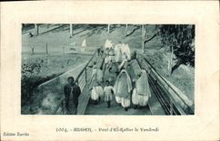 CPA Alger Pont D'El Kattar Le Vendredi