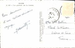 CPA Alger Vue Generale Sur La Casbah