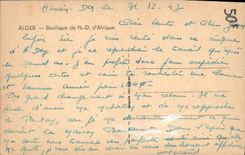 CPA Alger Basilique De Notre Dame D'Afrique