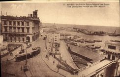 CPA Alger Le Palais Consulaire Et Les Quais