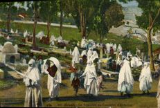 CPA Alger Le Vendredi Au Cimetiere d'El-Kettar