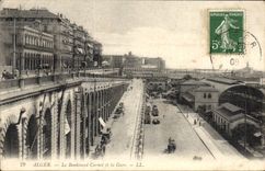 CPA Alger Le Boulevard Carnot Et La Gare