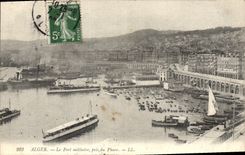 CPA Alger Le Port Militaire Pris Du Phare