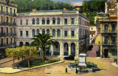 CPA Alger Palais du 19ème corps d'armée place Bugeaud