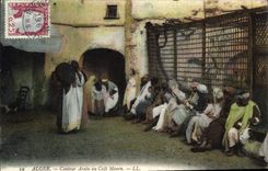 CPA Alger Conteur Arabe Au Cafe Maure