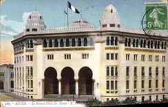 CPA Alger Le Nouvel Hotel Des Postes