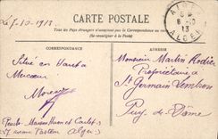 CPA Alger Le Nouvel Hotel Des Postes