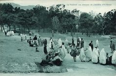 CPA Alger Le Vendredi Aux Alentours Du Cimetiere D' El Kattar