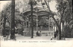 CPA Alger Square Bresson Le Kiosque De la Musique