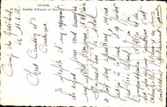 CPA Alger Jardin D'Essais Et Musee National