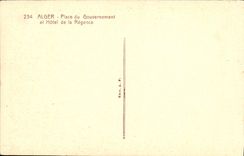 CPA Alger Place Du Gouvernement Et Hotel De La Regence