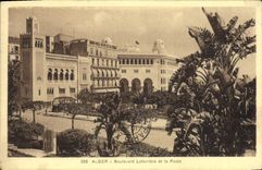 CPA Alger Boulevard Laferriere Et la Poste