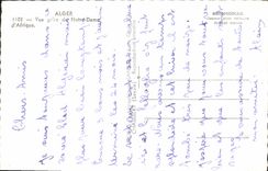 CPA Alger Vue Prise De Notre Dame D'Afrique