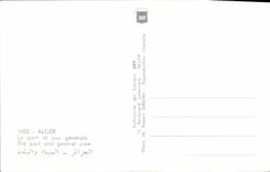 CPA Alger Le Port Et Vue Generale