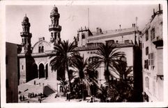 CPA Alger Palais Du Gouverneur Et La Cathedrale