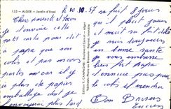 CPA Alger Jardin D'Essai