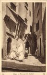 CPA Alger Une Rue De La Casbah