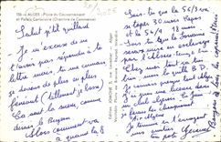 CPA Alger Place Du Gouvernement Et palais Consulaire