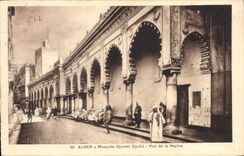 CPA Alger Mosquee Djamaa Djedid Rue De La Marine