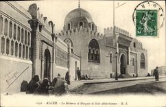CPA Alger La Medersa Et Mosquee De Sidi Abderbaman