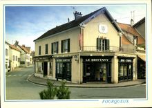 CPSM Fourqueux Le Brittany bar tabac journaux loto
