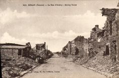 CPA Albert La Rue D'Aveluy