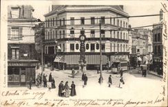 CPA Amiens Place Gambetta Horloge Dewailly