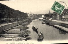 CPA Amiens Le Marché Sur I'Eau