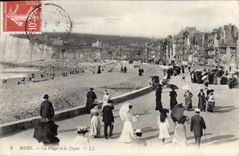 CPA Mers La Plage Et La Digue