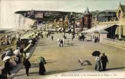 CPA Mers Les Bains La Promenade De la Plage