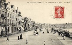 CPA Mers Les Bains La Promenade De la Plage