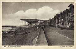 CPA Mers Les Bains La Digue Et La Plage
