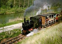 CPSM Amiens Le Petit Train A Vapeur Froissy-Cappy-Dompierre locomotive Neumeyer 1922